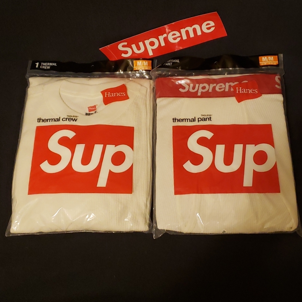 🔥SUPREME...Tagless Thermal Pant and Crew